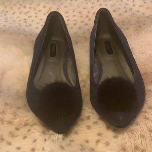 Navy blue flats
